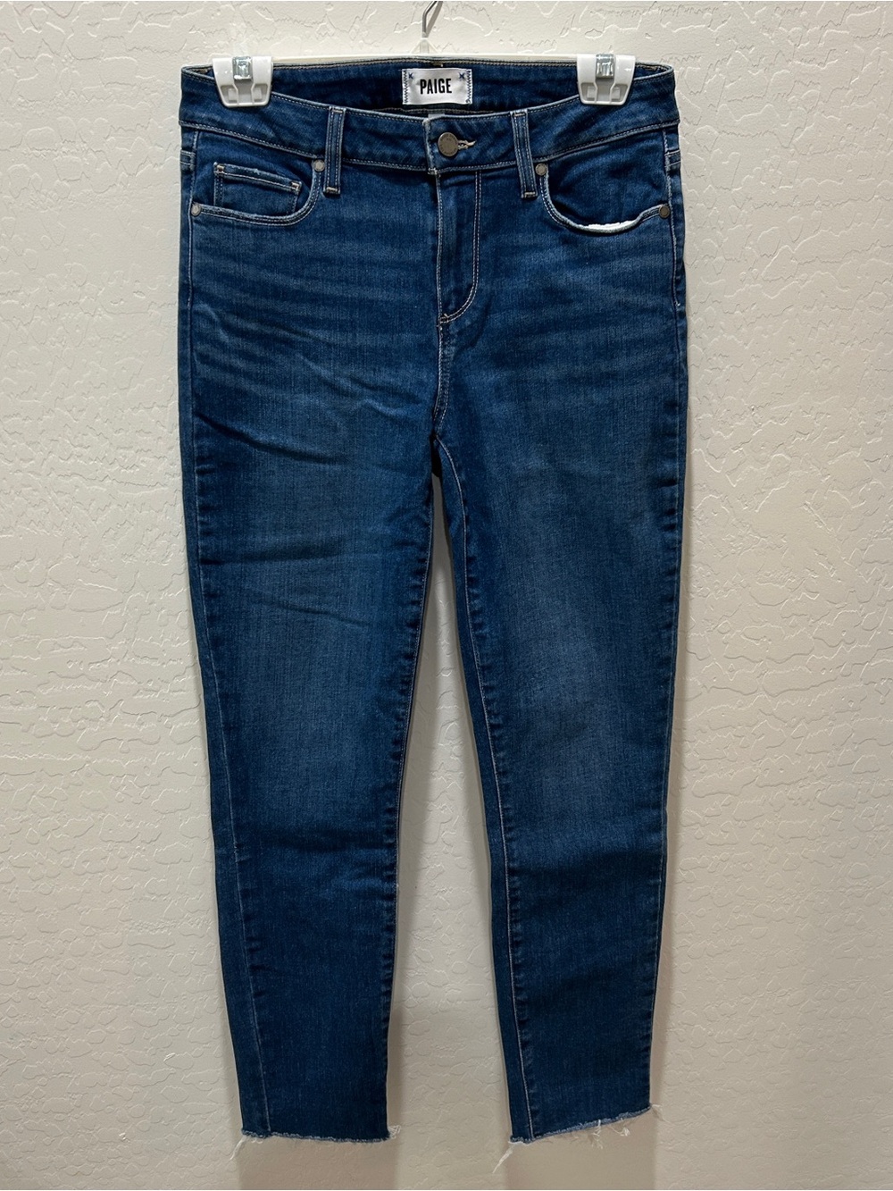 Paige Kylie Crop Raw Edge Skinny Jeans